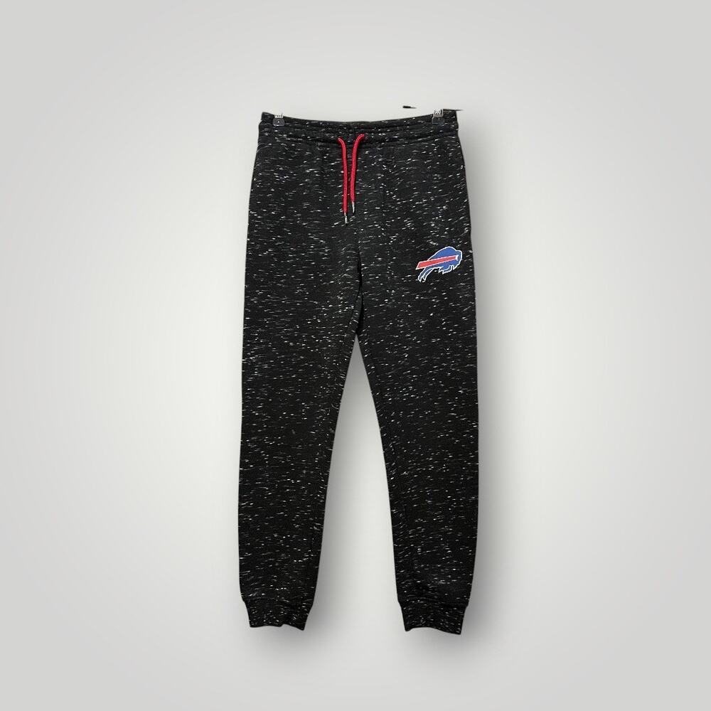 Buffalo Bills Boys Sweatpants Size 10/12 NFL Team Apparel Heathered Logo Joggers
